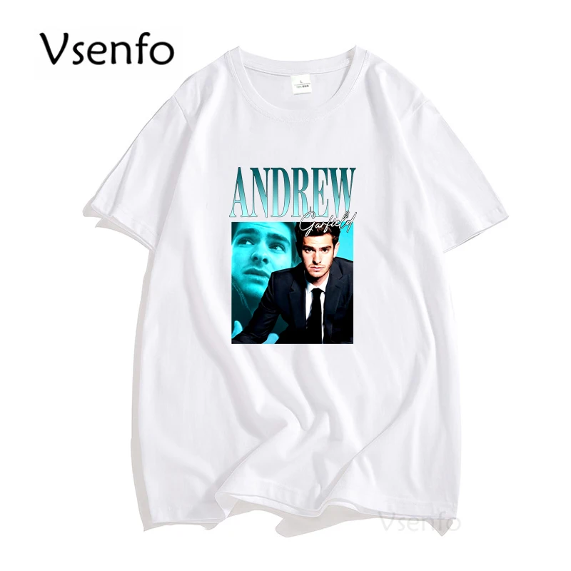 

Andrew Mens T Shirts Casual Cotton Short Sleeve Tshirt Anime Vintage Graphic T-shirt Summer Unisex Black Streetwear