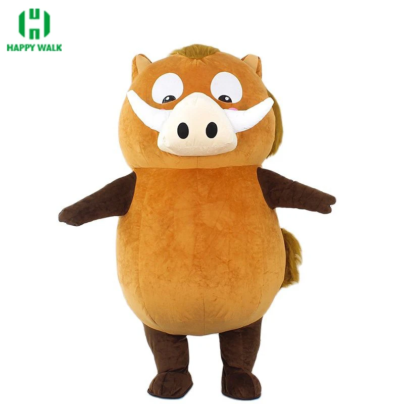 

Furry Costume Boar Inflatable Funny Carnival Costumes For Adult Mascot Halloween Wild Boar Cosplay Suit Plush Mascotte Clothing