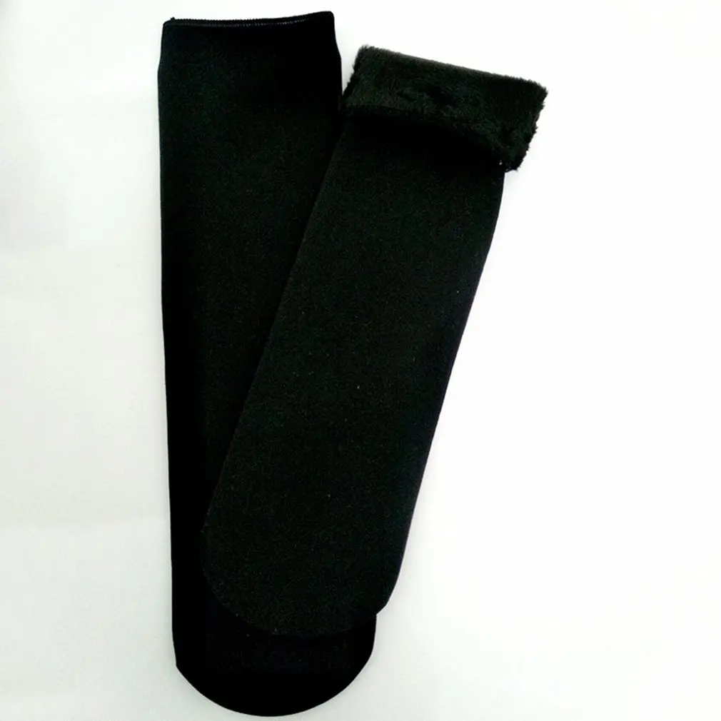 

Женские теплые носки для снега, бархатные толстые носки для взрослых, черные, Лидер продаж