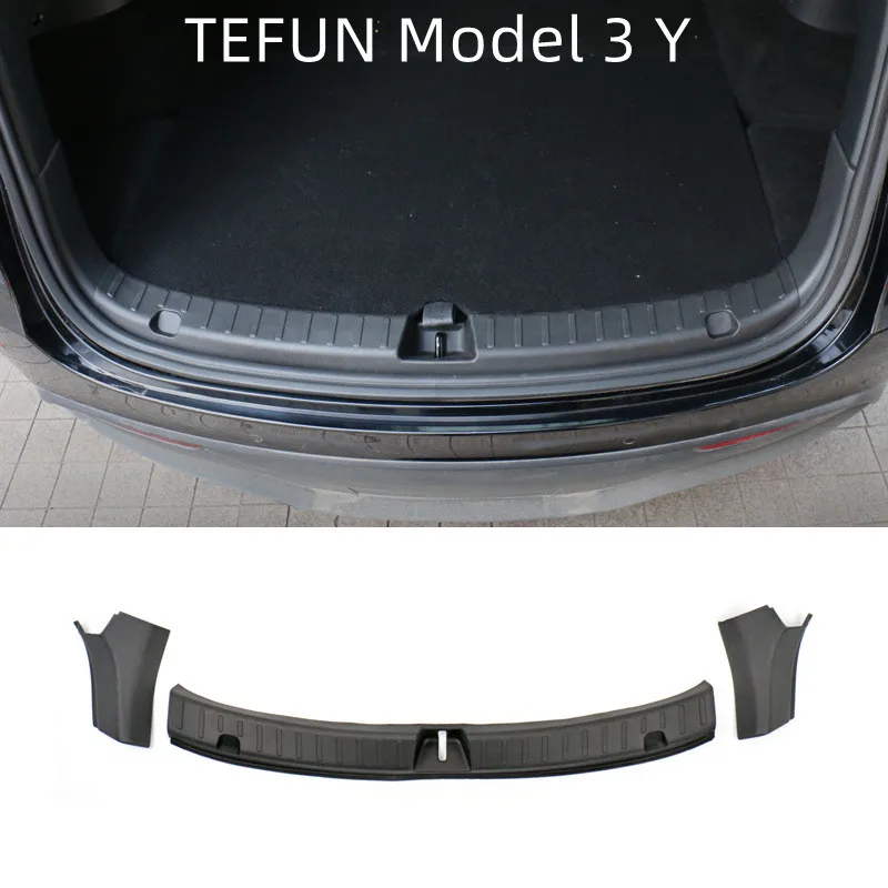 TEFUN чехол на порог для Tesla Model 3 Model Y 2022 2023, резиновые защитные чехлы на ботинки, модель Y 2023, аксессуары на 5 мест