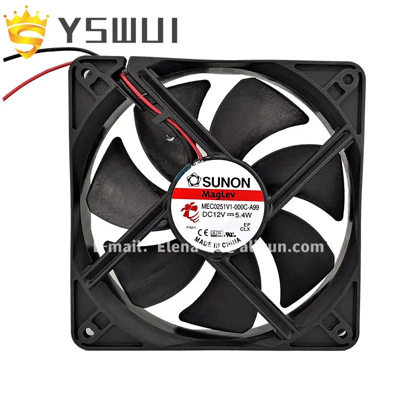 

Оригинальный MEC0251V1-000C-A99 12V 5,4 W 12025 DC12V промышленный охлаждающий вентилятор для шкафа
