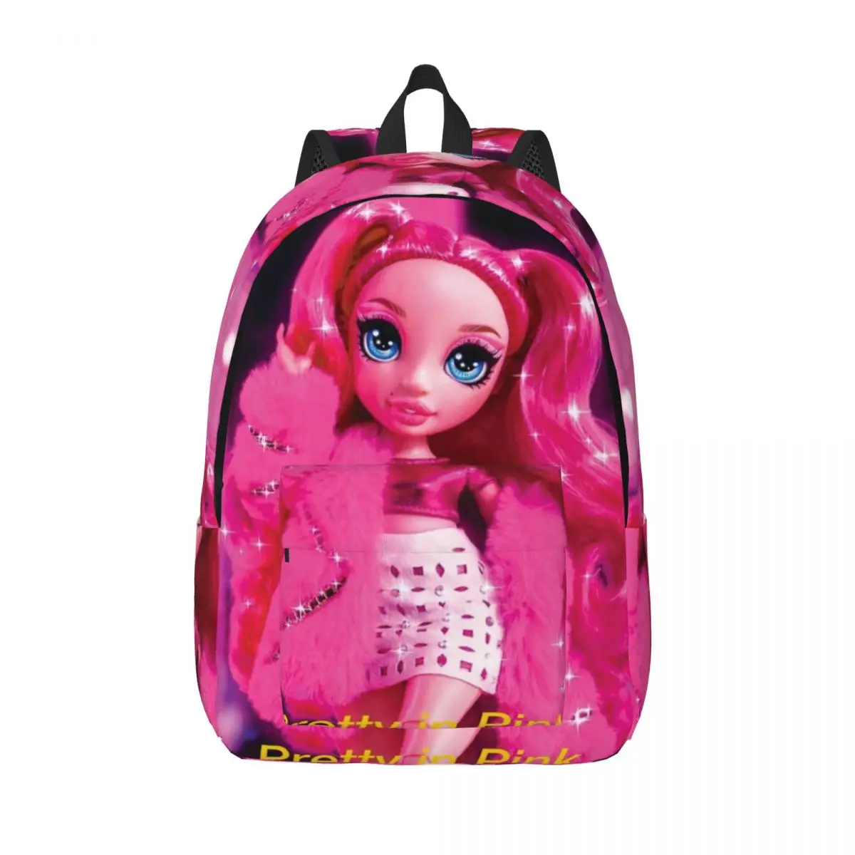 Stella Monroe Rainbow High Doll Pretty In Pink Backpack Elementary High College School Student Bookbag Teens Canvas Daypack