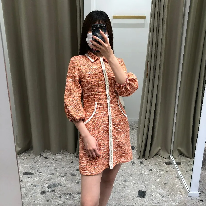 

New Arrvial Maje Dresses Fashion Spring Autumn Dresses for Women Casaul Streetwear Dress French Maje Vintage Dresses for Women