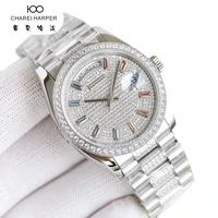watches 2022 new jiaqimens and womens watches set with diamonds fashion waterproof hot selling womens quartz watch steel