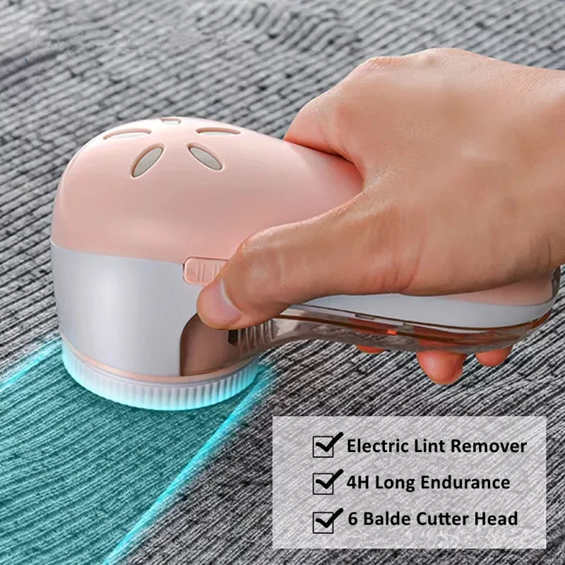 

New Lint Remover Clothes Fuzz Pellet Trimmer Machine Portable Charge Fabric Shaver Removes for Clothes Sweaters Spools Cutter