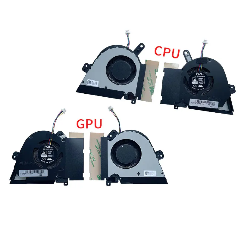 Новый вентилятор для процессора GPU для ASUS TUF Dash F15 FX516 FX516P FX516PE FX516PR FX516PM FX516PC Air RTX3070, охлаждающий вентилятор 13NR0760P01011 13NR07
