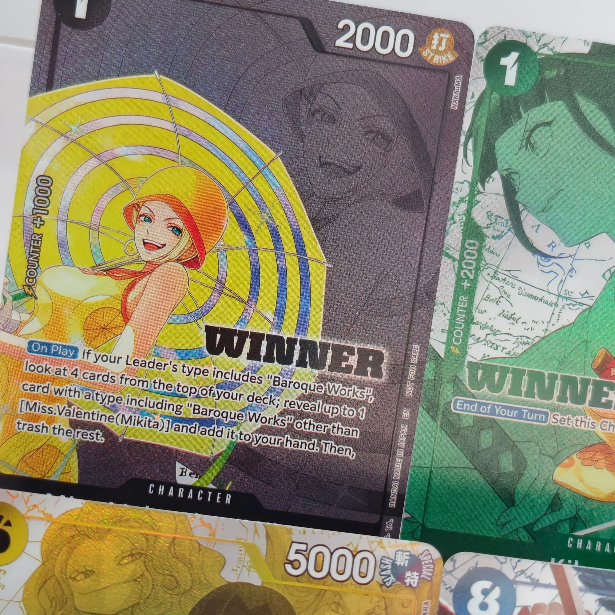 DIY Proxy One Piece English Store Tournament Winner 2026 Vol 3 Chaka Pell Kikunojo Valentine Mikita Gorgon Sisters Game Card Toy (art.: 3920dbf7b09ff) - 3920dbf7b09ff