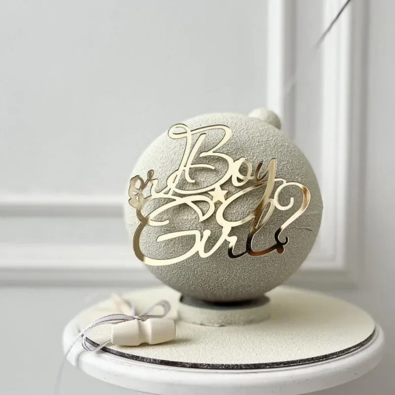 

Акриловый топпер для торта "Boy or Girl"