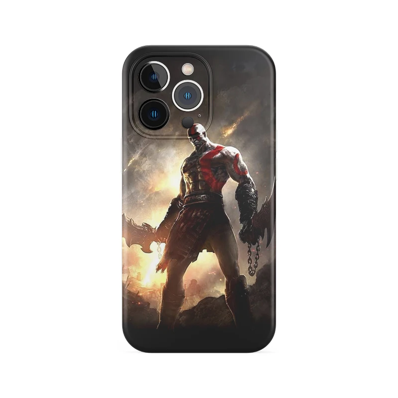Чехол God of War Kratos для iPhone 13 Pro Max 12 Mini 11 SE 2020 6 6S 7 8 Plus XS X XR чехлы телефонов черный чехол