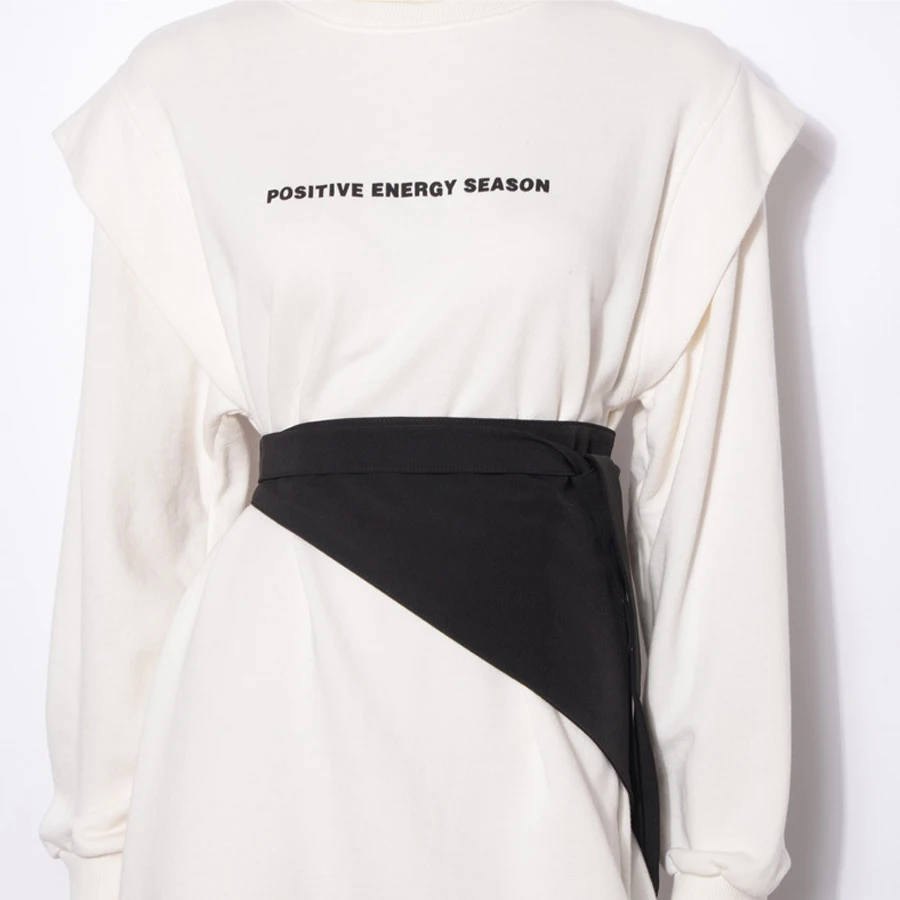 Необычный разноцветный бандажный широкий пояс на талии платье Оби ремни