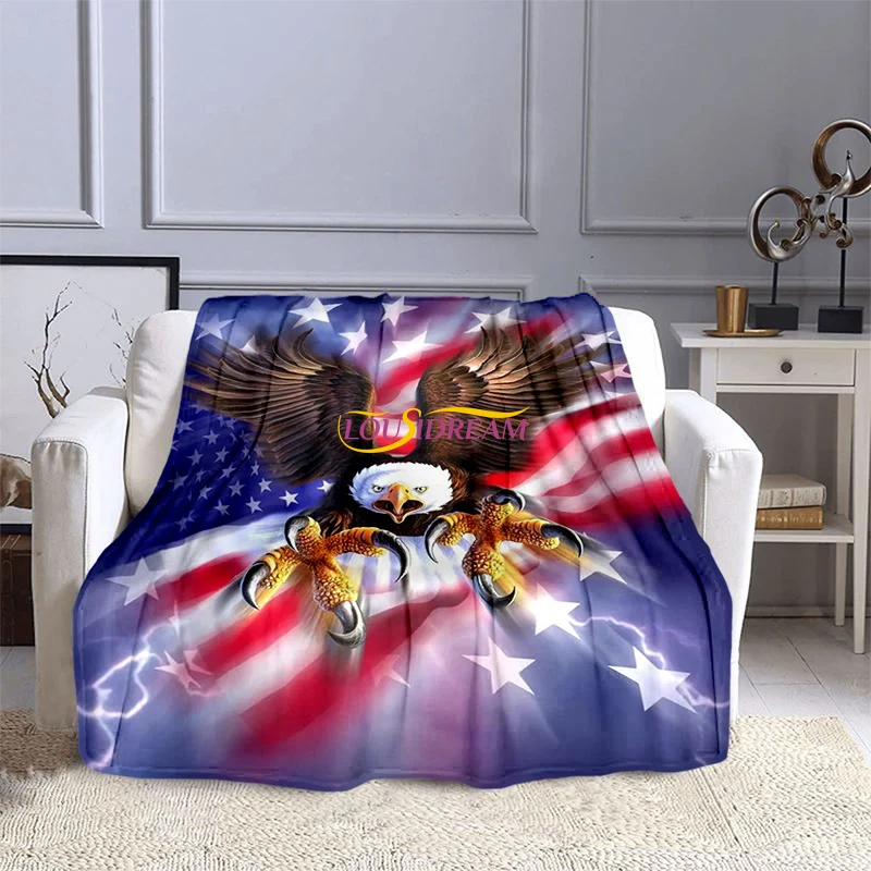 

Мягкое одеяло с рисунком Совы и орла