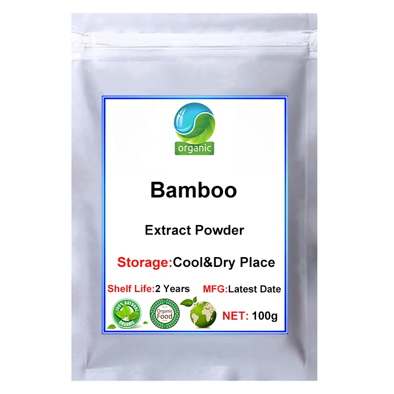 

Organic Bamboo Silica/Leaf Extract Powder Silica Supports Healthy Skin, Nail, Hair, Joints