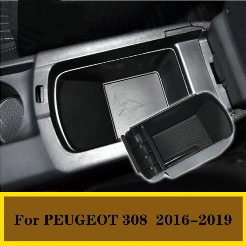 

Подходит для Peugeot 308 2016 2017 2018 2019 центральный подлокотник коробка для хранения Коробка для хранения центральный подлокотник коробка для хран...