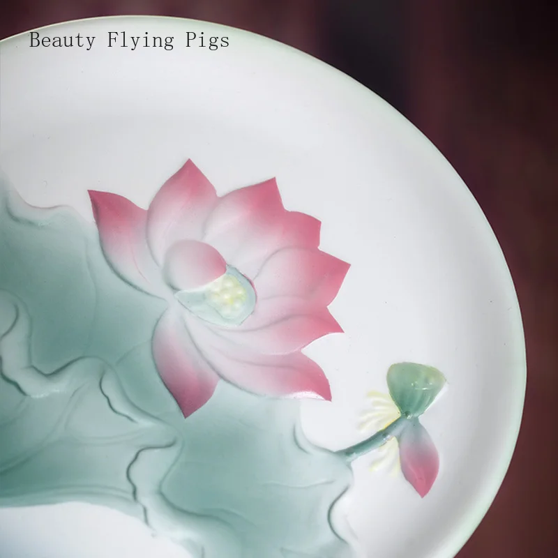 Креативные искусственные цветы и листья для домашнего использования тарелки с