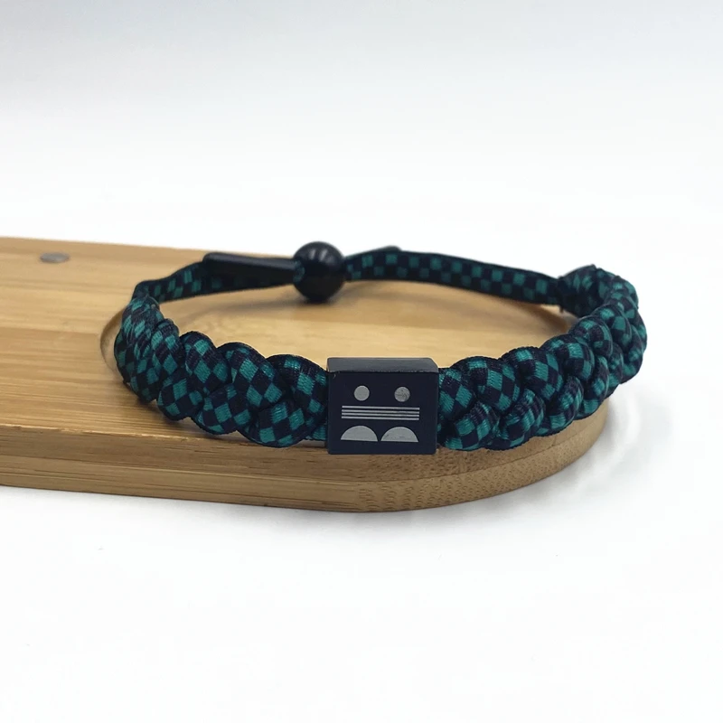 Браслет для косплея Tanjirou Nezuko Zenitsu Giyuu из аниме рассекающий демонов плетеный