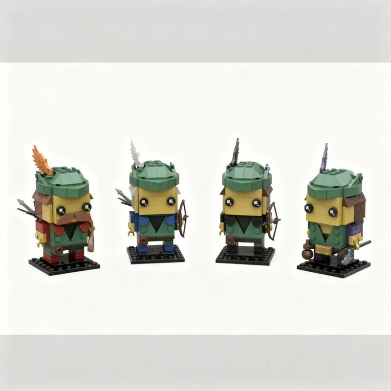 Фото 2394 детали MOC Замок BrickHeadz, набор Волна 1, модель строительных блоков, архитектурный конструктор, 3D-конструктор, подарок на день рождения, для демонстрации. №3