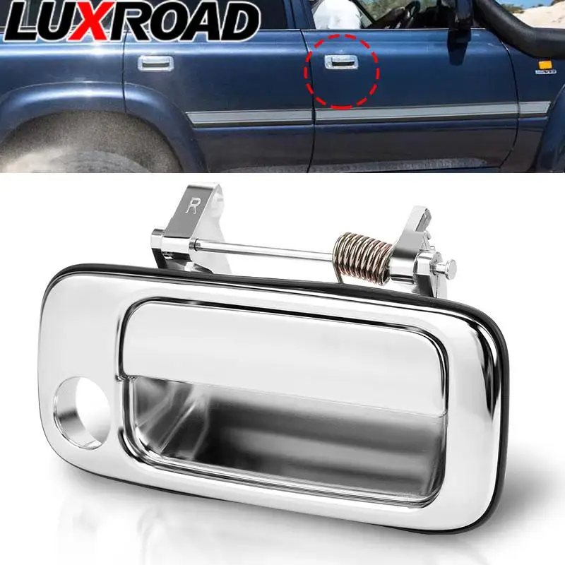 

Exterior Door Handle Front Right Passenger Chrome Metal Outer Door Handle fit for Toyota Landcruiser J80 Series 1990-1998
