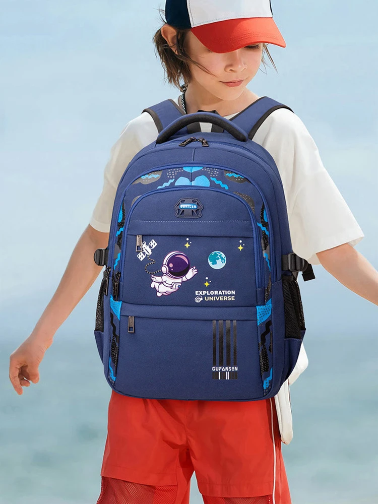 Top Quality Waterproof Children's Backpack Boys Girls Primary Schoolbag Large-Capacity Orthopedic Kids Backpack Mochila Infantil