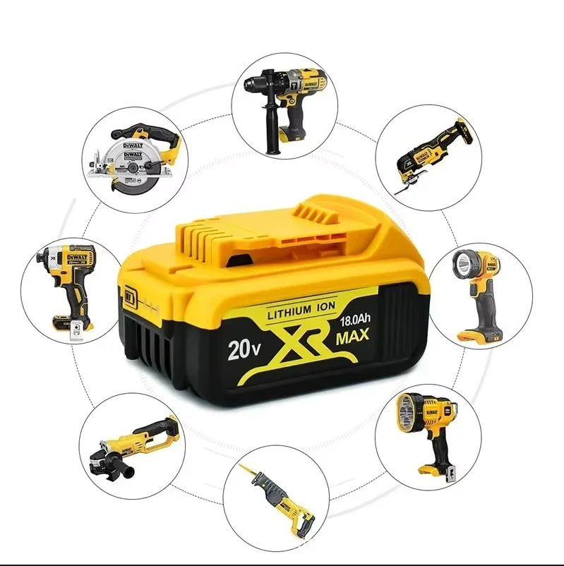 Литиевая батарея DCB184 DCB181 DCB182 DCB200 6A 8A 12A 18 в 20 0 Ач замена электроинструмента