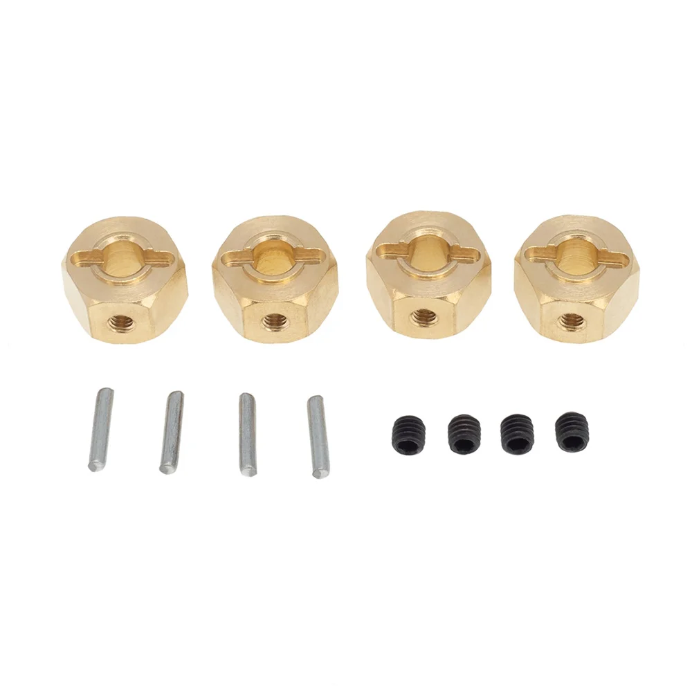 Латунный 12 мм удлиненный адаптер с шестигранной ступицей для осевого SCX10 III CC01 WRAITH