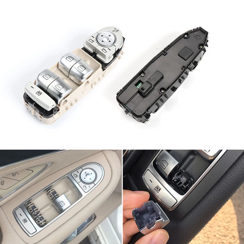 

1pcs Car Main Driving Window Control Switch New Glass Lifter Switch For Mercedes-Benz W205 16-21 External Accessories 2059056811