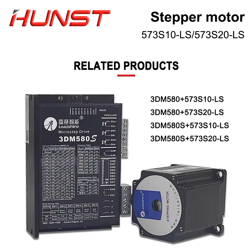 3-фазный Шаговый Двигатель HUNST Leadshine 573S20-LS 5 8A И 573S10-LS