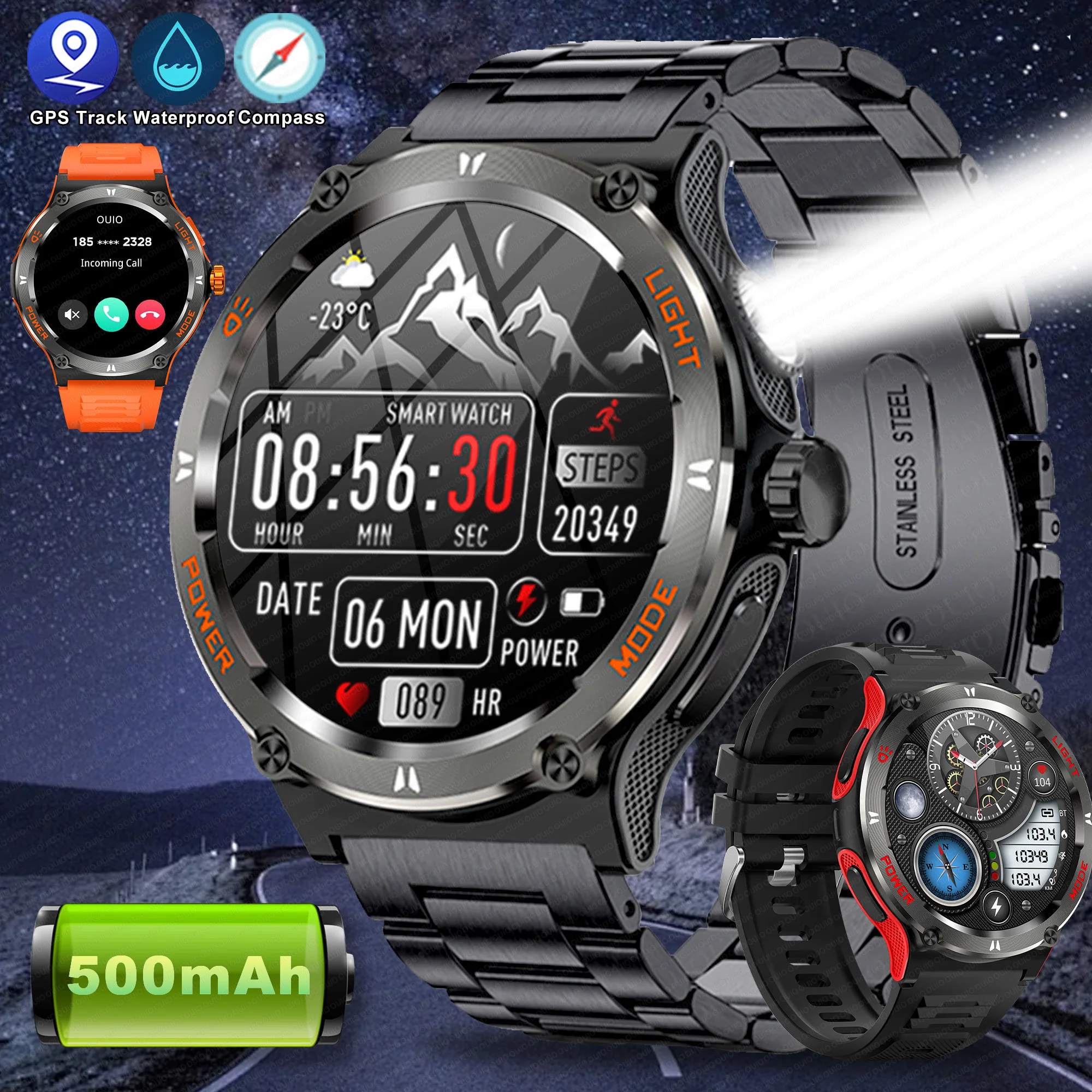 Водонепроницаемые смарт-часы Huawei Xiaomi цвет в ассортименте