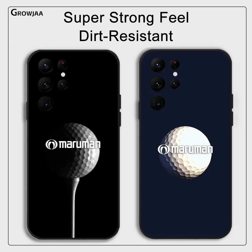 M-MarumanS Golf Luxury Phone Case For Samsung Galaxy S25 S24 S22 S23 Ultra S21 S20 Plus 5G Protective Silicone Funda