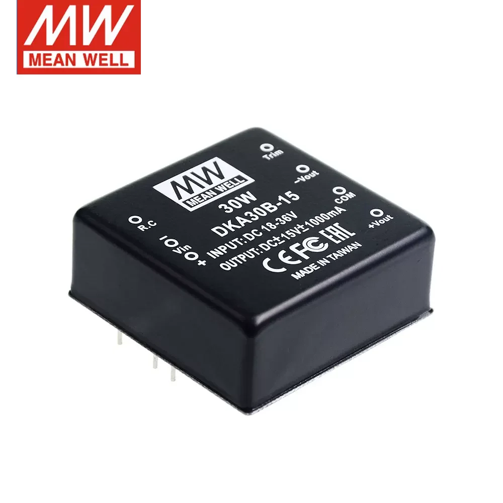 MEAN WELL Источник питания DKA30A/DKA30B/DKA30C 30 Вт Плюс/минус 5 в 12 В 15 DC-DC двойной выход 05
