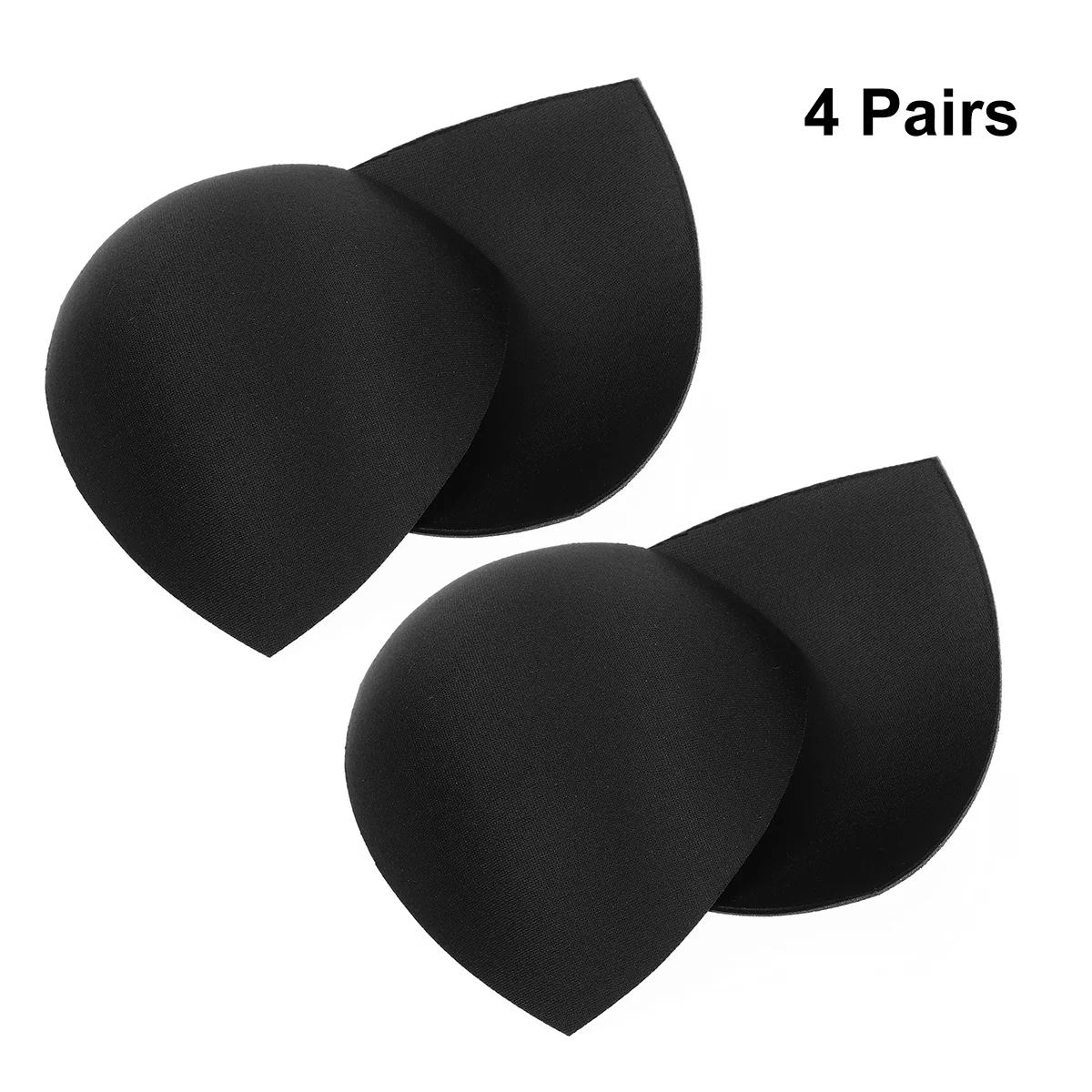 

4 пары съемных вкладышей для чашек аксессуары (черный)