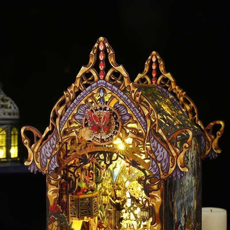 DIY книжный уголок комплект деревянный мини-кукольный домик сборная модель