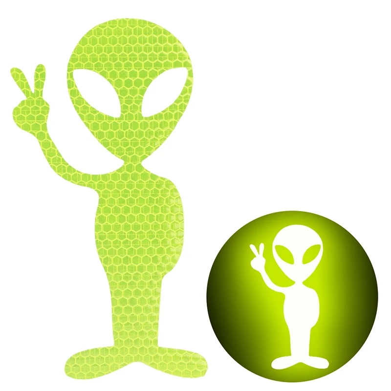 

10 ~ 2 шт., светоотражающие наклейки «Чужой мир», персонализированные наклейки для кузова автомобиля, мотоцикла, заднего окна, украшения, наклейка против царапин