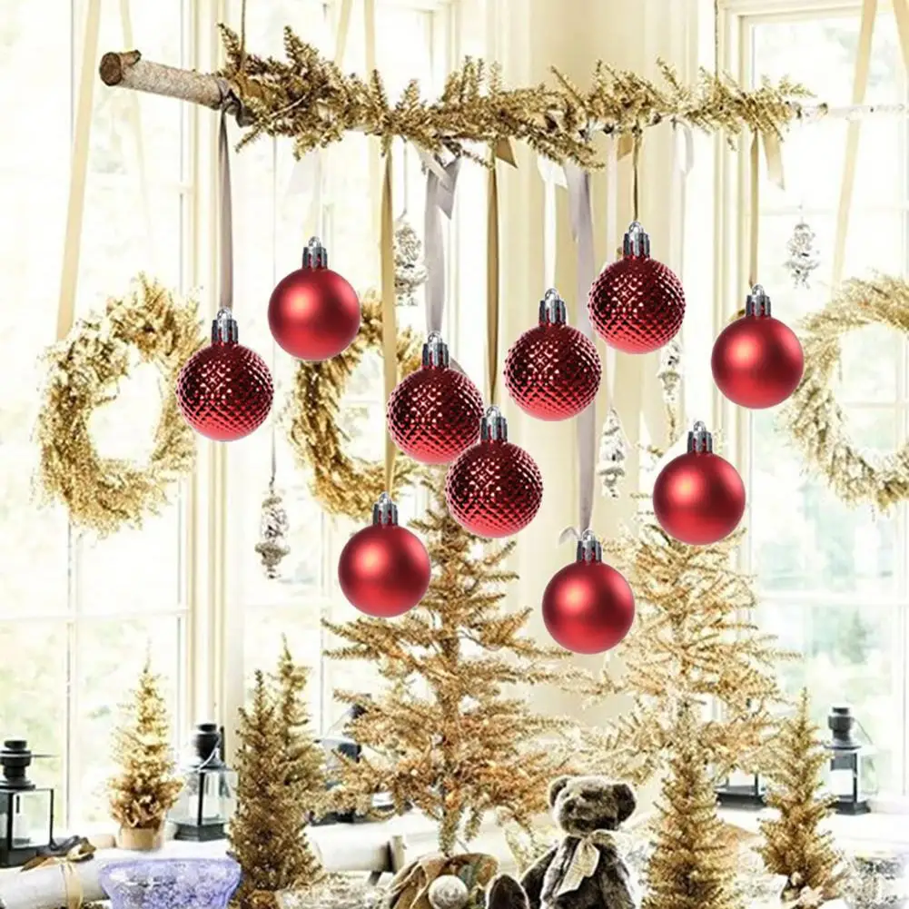 

Lightweight Christmas Decorations Sparkling Shatterproof Christmas Tree Ornaments 32 Reflective Xmas for Festive for Holidays