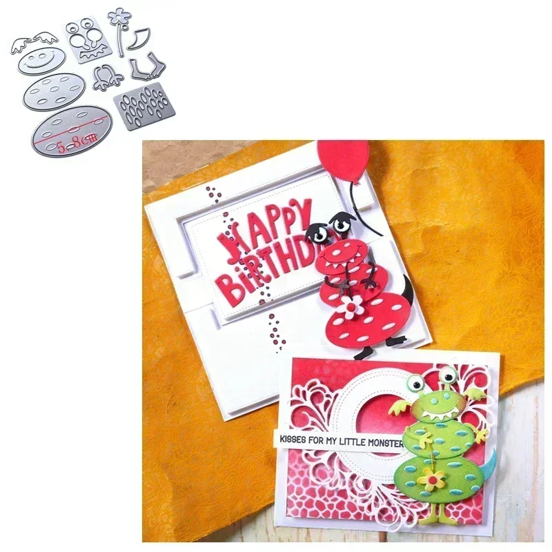 Металлическая вырубка штамп поступление цветок животные металлические Вырубные