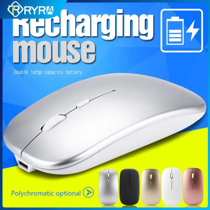 

RYRA Wireless Mouse Bluetooth Rechargeable 2.4G Silent Mause Office Notebook Ergonomic Mini Mouse USB Optical Mice For PC Laptop