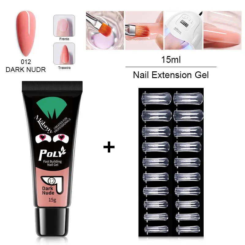 

Полигель для наращивания ногтей Mobray, 15 мл, гель для быстрого наращивания ногтей, лак для быстрого наращивания ногтей, 15 цветов, полигели, акр...