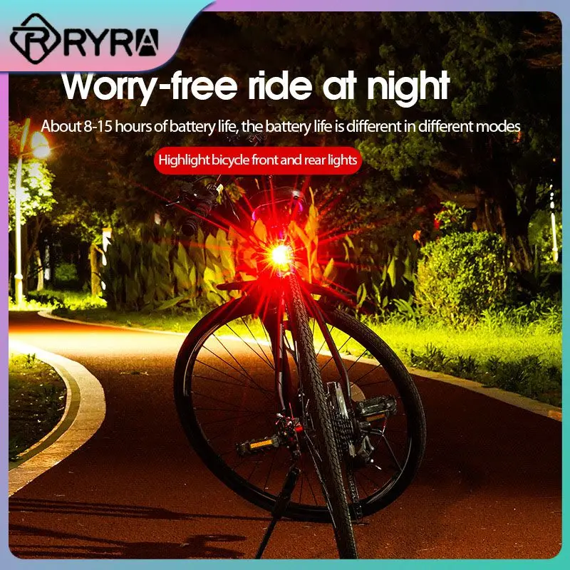 

10PCS Waterproof Bike Bicycle Rear Tail LED Helmet Cycling FlashLight Safety Warning Lamp Cycling Safety Warning Light Bike Tool