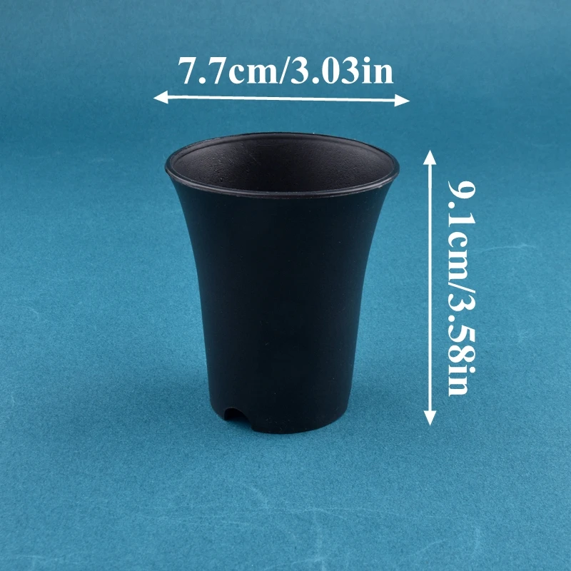 

Круглые белые/черные пластиковые цветочные горшки 2-10 шт