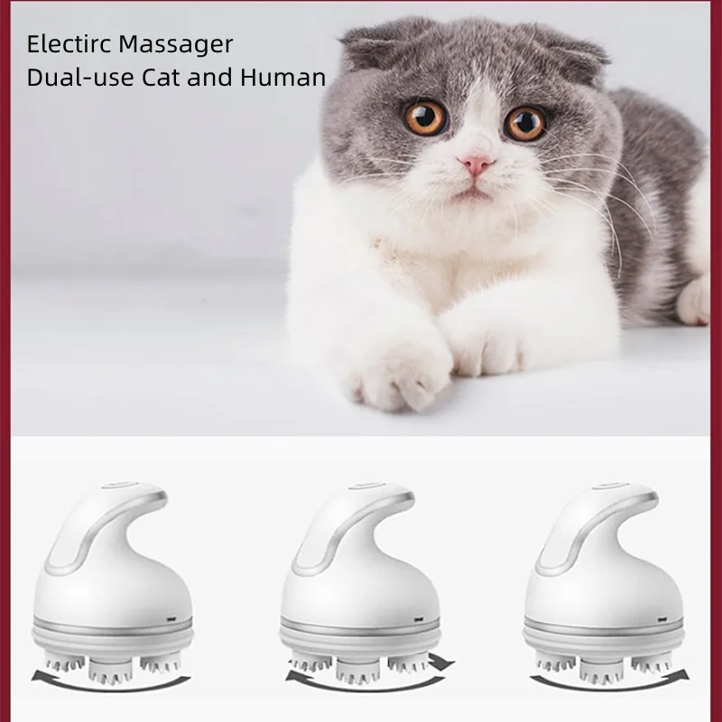 

Электрический массажер для кошек, массажер для тела, уход за здоровьем, расслабление, массаж плеч, шеи, глубоких тканей, головы, кожи головы, ...