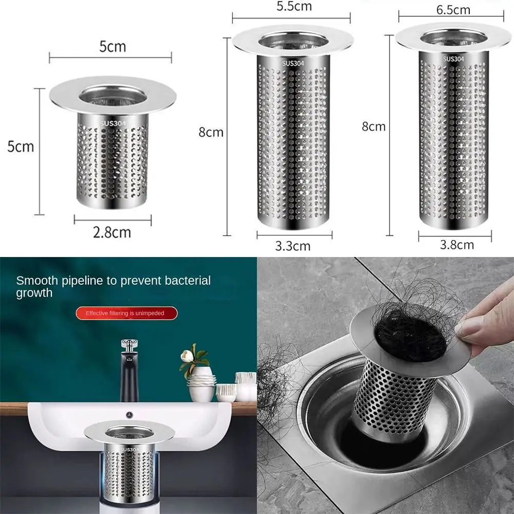 

Toilet Anti-Pest Anti-Clogging Kitchen Tool Sealing Cover Sink Strainer Food Hair Stopper Floor Drain Filter Mesh