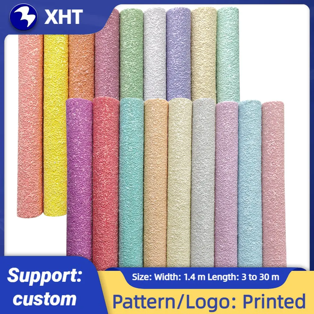 

30x135cm Candy color Chunky Glitter Faux Synthetic Leather Fabric Sheet for Making earrings Craft Bows DIY Sewing Craft material