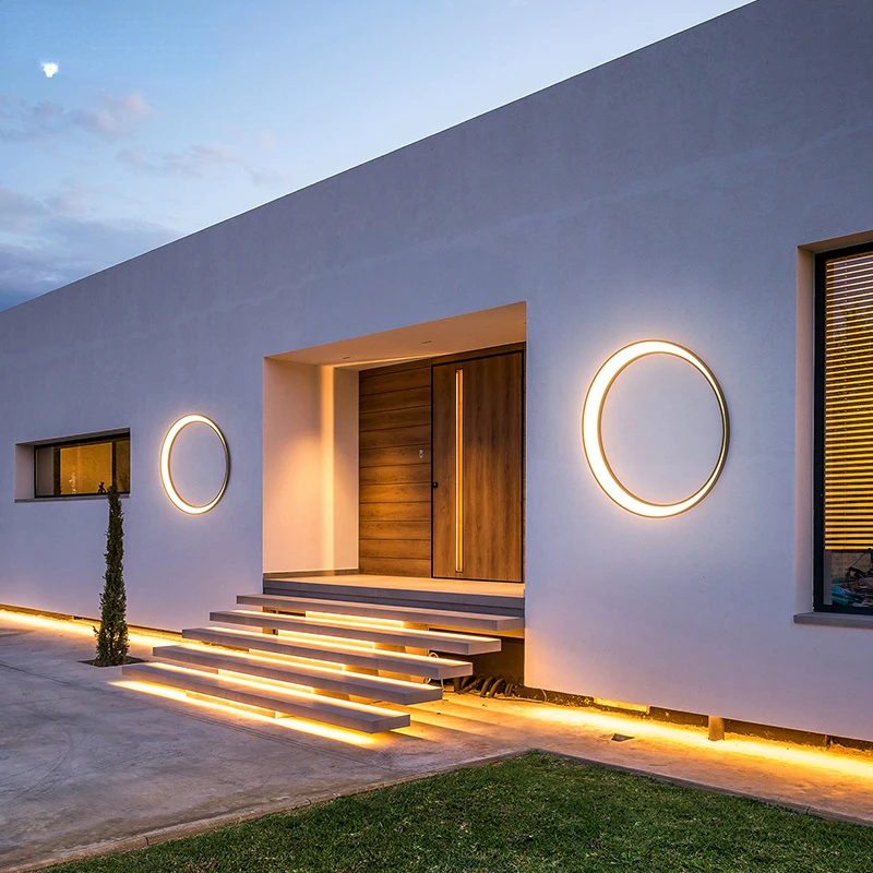 VZVI Водонепроницаемый настенный светильник для виллы уличный современный