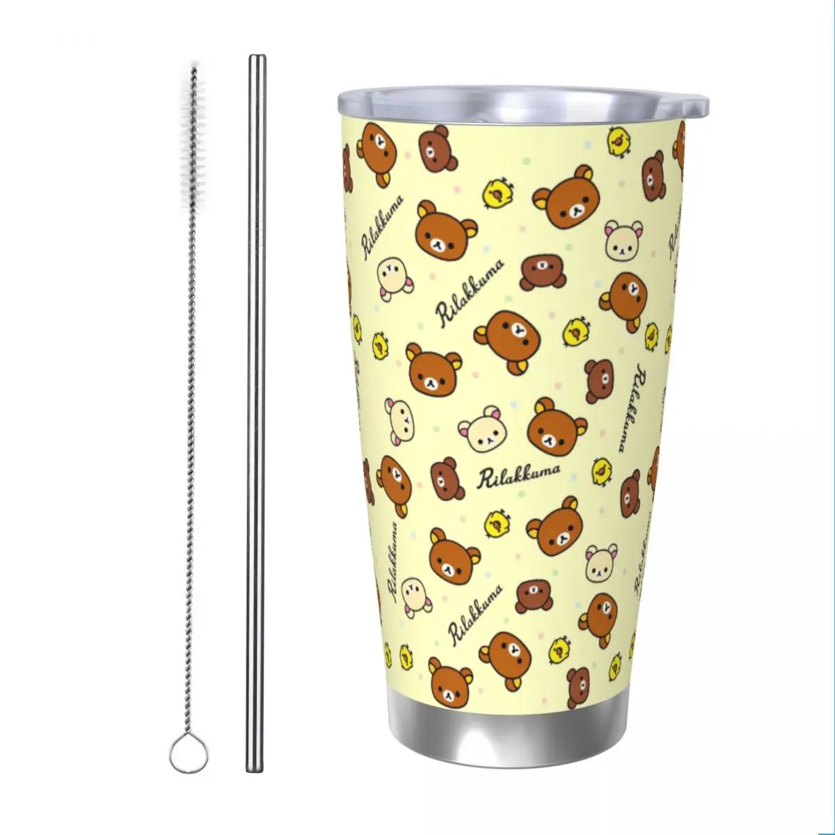 Kawaii Rilakkuma мультяшный стакан с вакуумной изоляцией кофейные чашки термос кружки