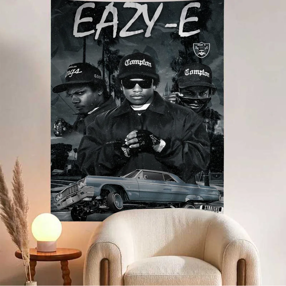 Западное побережье хип-хоп раппер Eazy E аниме гобелен подвесной Таро хиппи