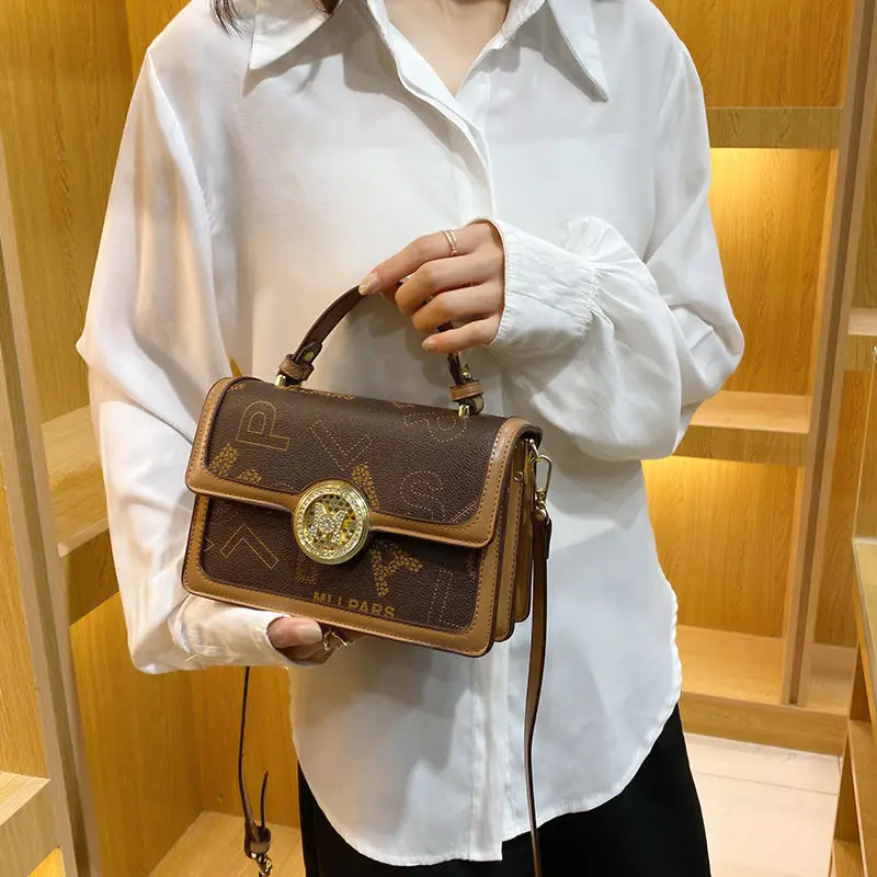 2023 New Fashion Versatile High Grade Printed Commuter Small Square Bag Handbag Single Shoulder Oblique Straddle Bag