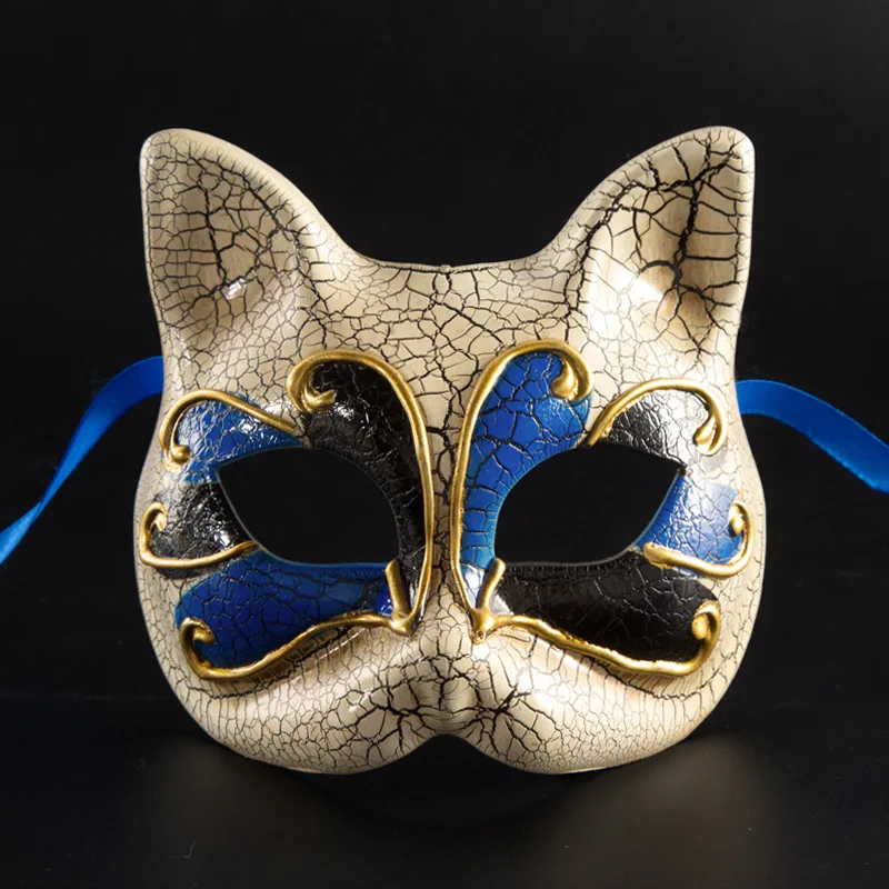 

Venetian Ball Masks Upper Half Face Masquerade Mask Halloween Theme Party Cat Cosplay Children Mask Dance Makeup Props