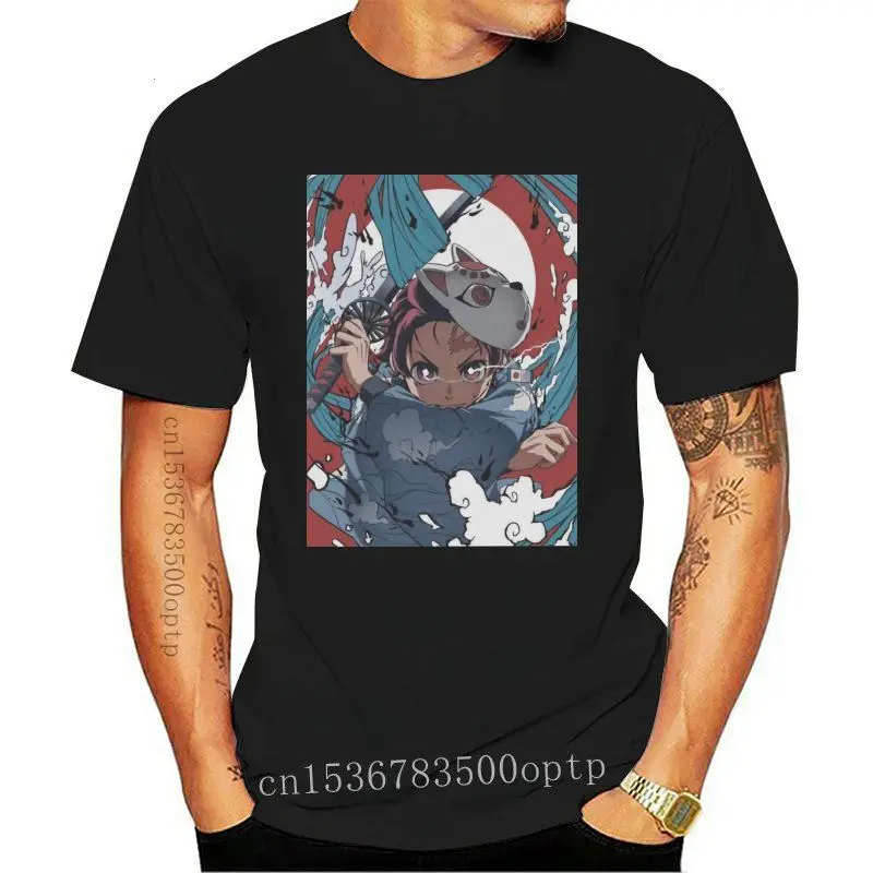 

Camisetas de Anime Demon Slayer para hombre, camiseta creativa de Kamado Tanjirou, camisetas de manga corta con cuello redondo,