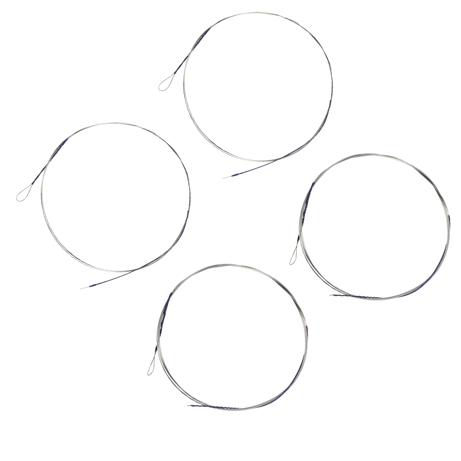

4pcs Durable Metal Erhu Strings Erhu Replacement Accessories Erhu Supplies (Assorted Color)