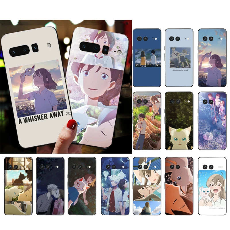 

A Whisker Away Anime Cat Phone Case for Google Pixel 7 Pro 7 6A 6 Pro 5A 4A 3A Pixel 4 XL Pixel 5 6 4 3 XL 3A XL 2 XL Funda