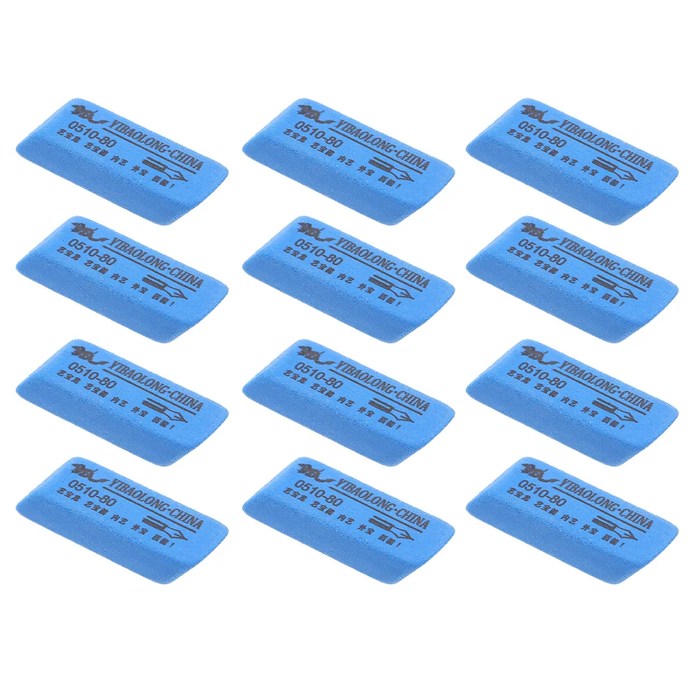 

12pcs Durable Fret Erasers for Guitar Strings Fret Polishing Cleaner Blue